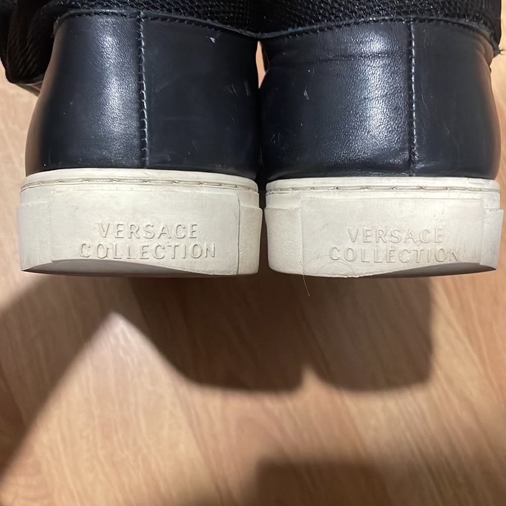 Versace Collection Leather High Tops - Picture 5 of 6